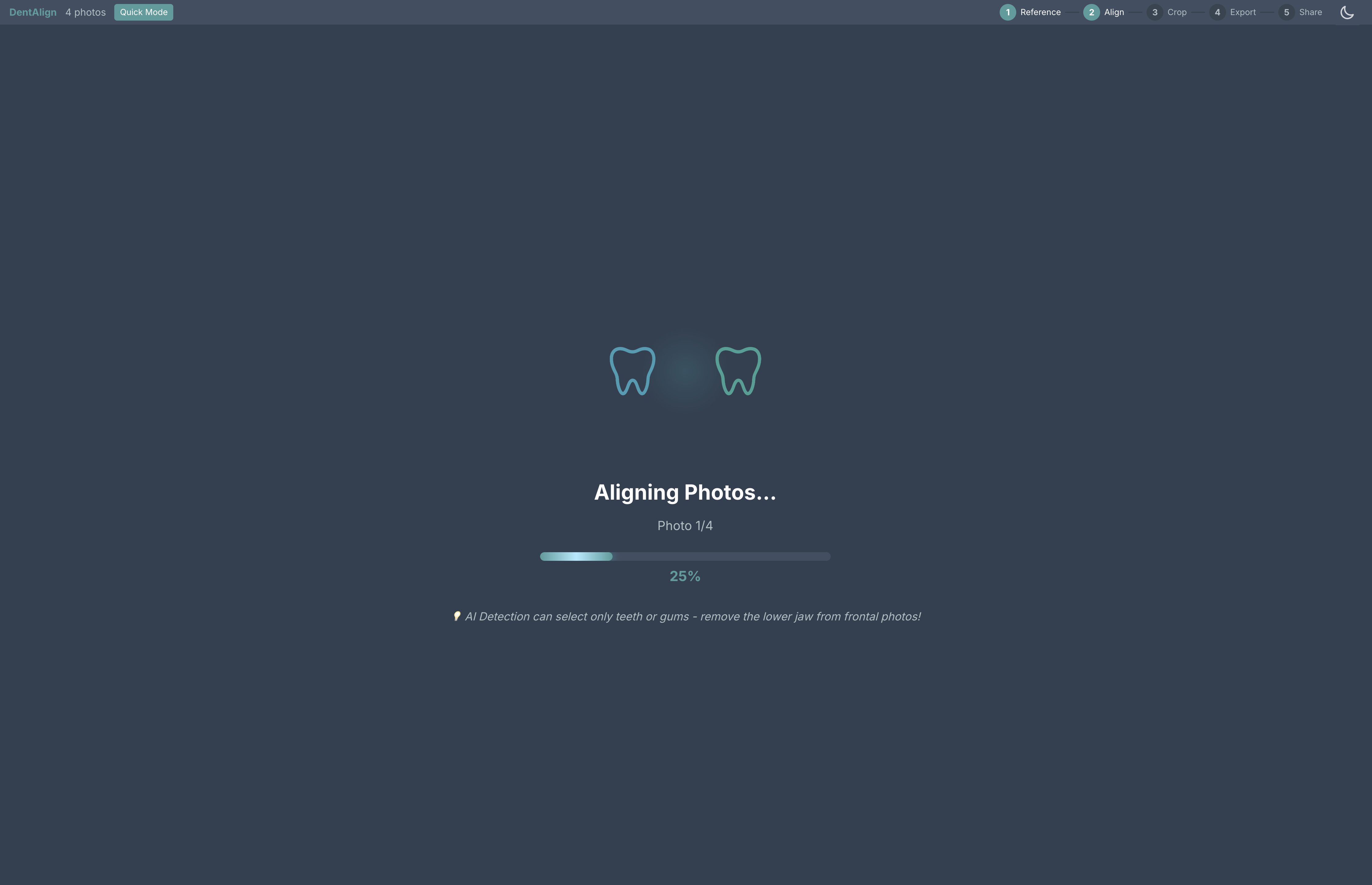 Alignment in progress