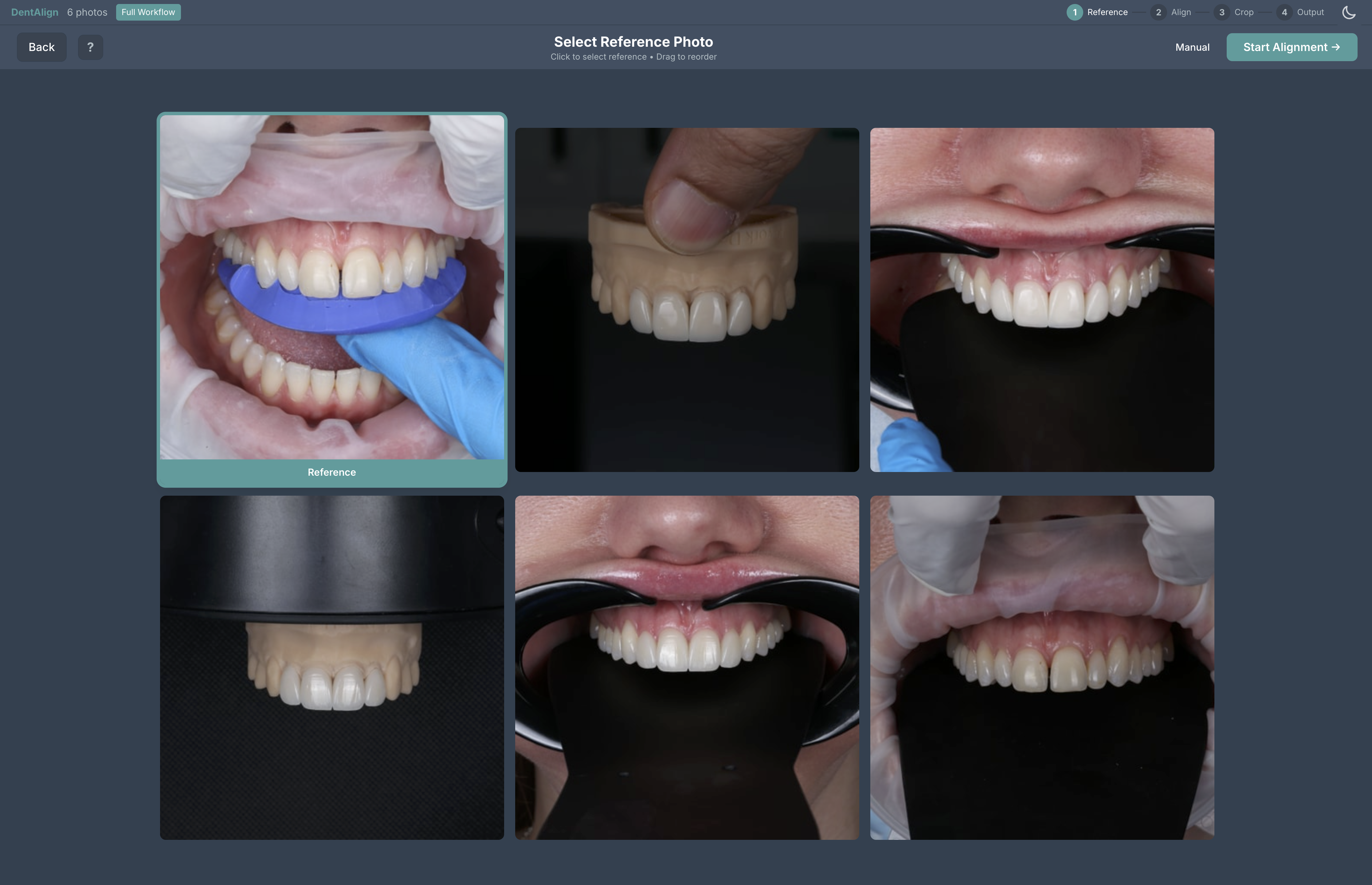 Reference photo selection